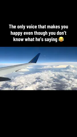 I try to make my our pilot friend use his “pilot voice” but he always refused to 😂. He says they never know what to say and that’s why the sound like that 😂😂 #flying #travel #funny #fyp 