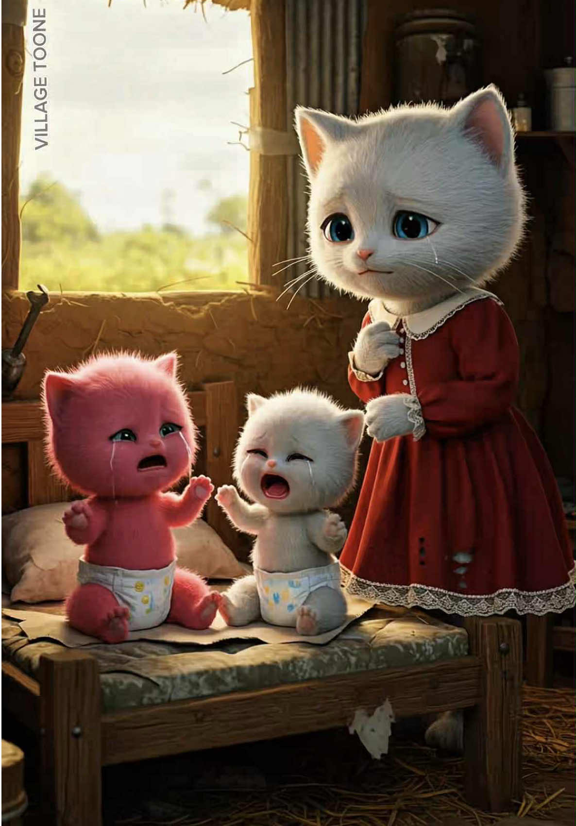 An emotional kitten story that touches hearts 💕🐾.. #aicat #catsadstory #kitten #catvideos #catlover