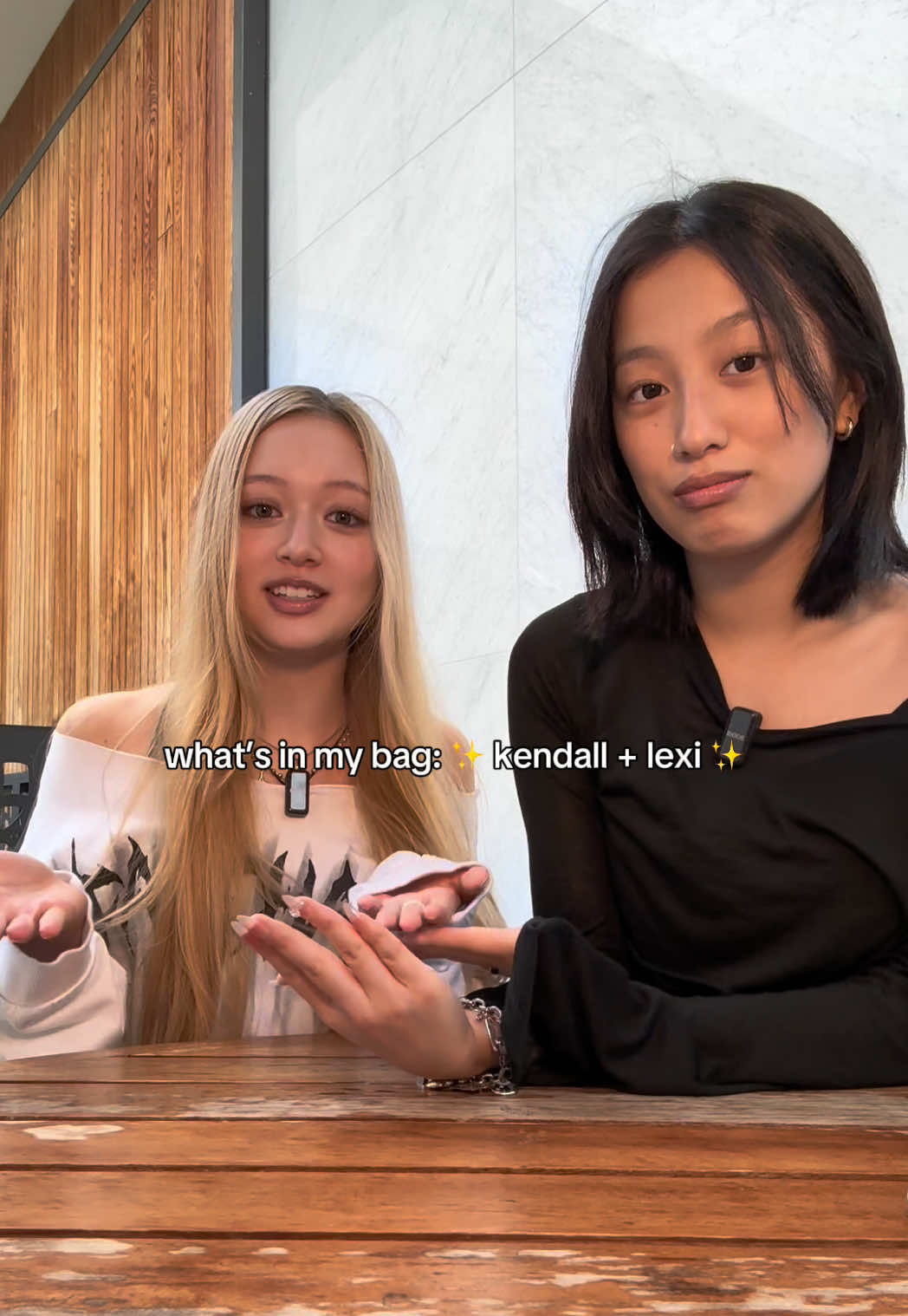 What’s in Kendall’s and Lexi’s bags? #GIRLSET #Kendall #Lexi