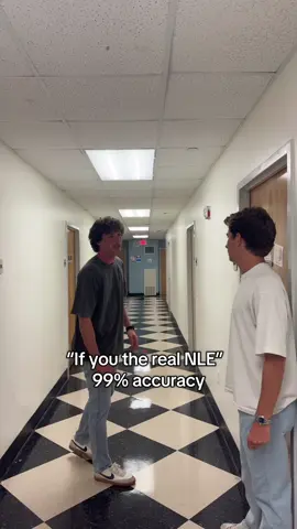 “If you the real NLE” 99% accuracy #fyp #funny #utampa #troll #viral 