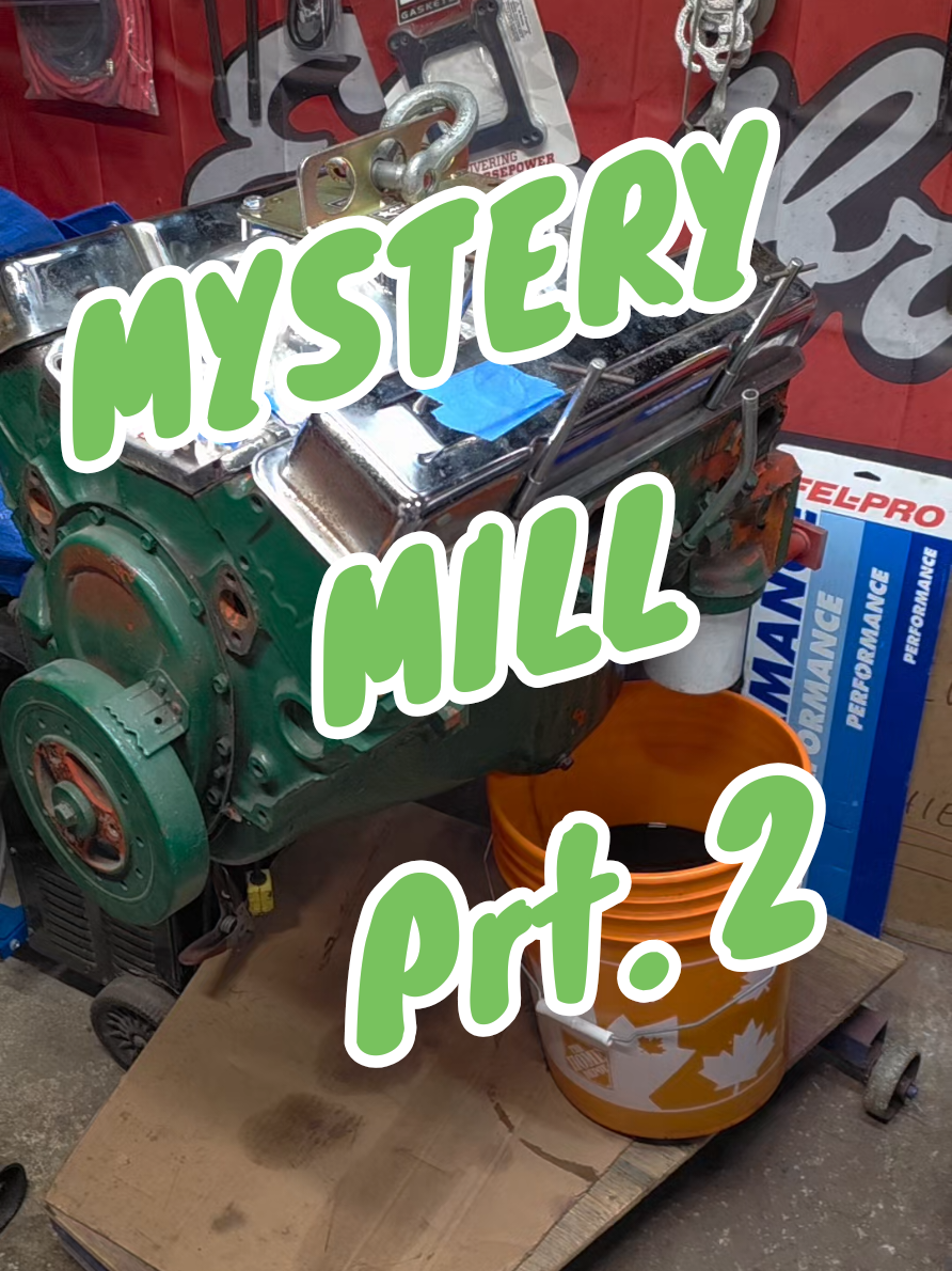 So much for a quick minute after supper lol. All in all, so for so good, no catastrophic failures, and it's a 4 bolt!!! Tomorrow, I need to set up the 355 Crate to run and maybe Sunday I can pull this apart. I also have two blocks I need to get decked some time before Monday. #engines #motors #smallblockchevy #4boltmain #enginebuild 