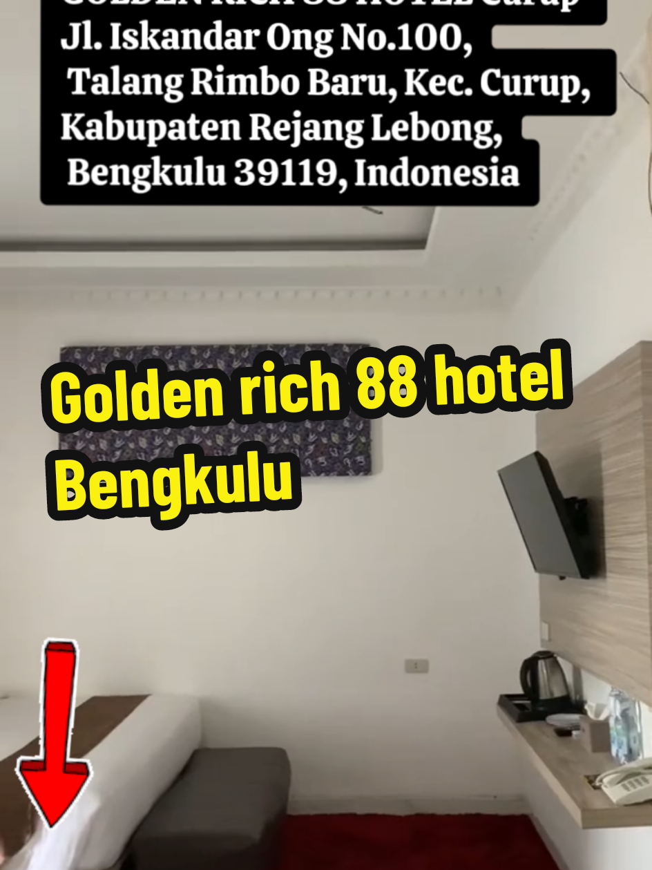 GOLDEN RICH 88 HOTEL Curup Jl. Iskandar Ong No.100, Talang Rimbo Baru, Kec. Curup, Kabupaten Rejang Lebong, Bengkulu 39119, Indonesia, fasilitas kolam renang, makanan enak, kamar luas bersih, kasur empuk, pemandangan kota bengkulu dari tempat makan#jelajahhotelakhirpekan #agodamegasale #worldtourismdaysale #worldtourismday  #promomakangajian 