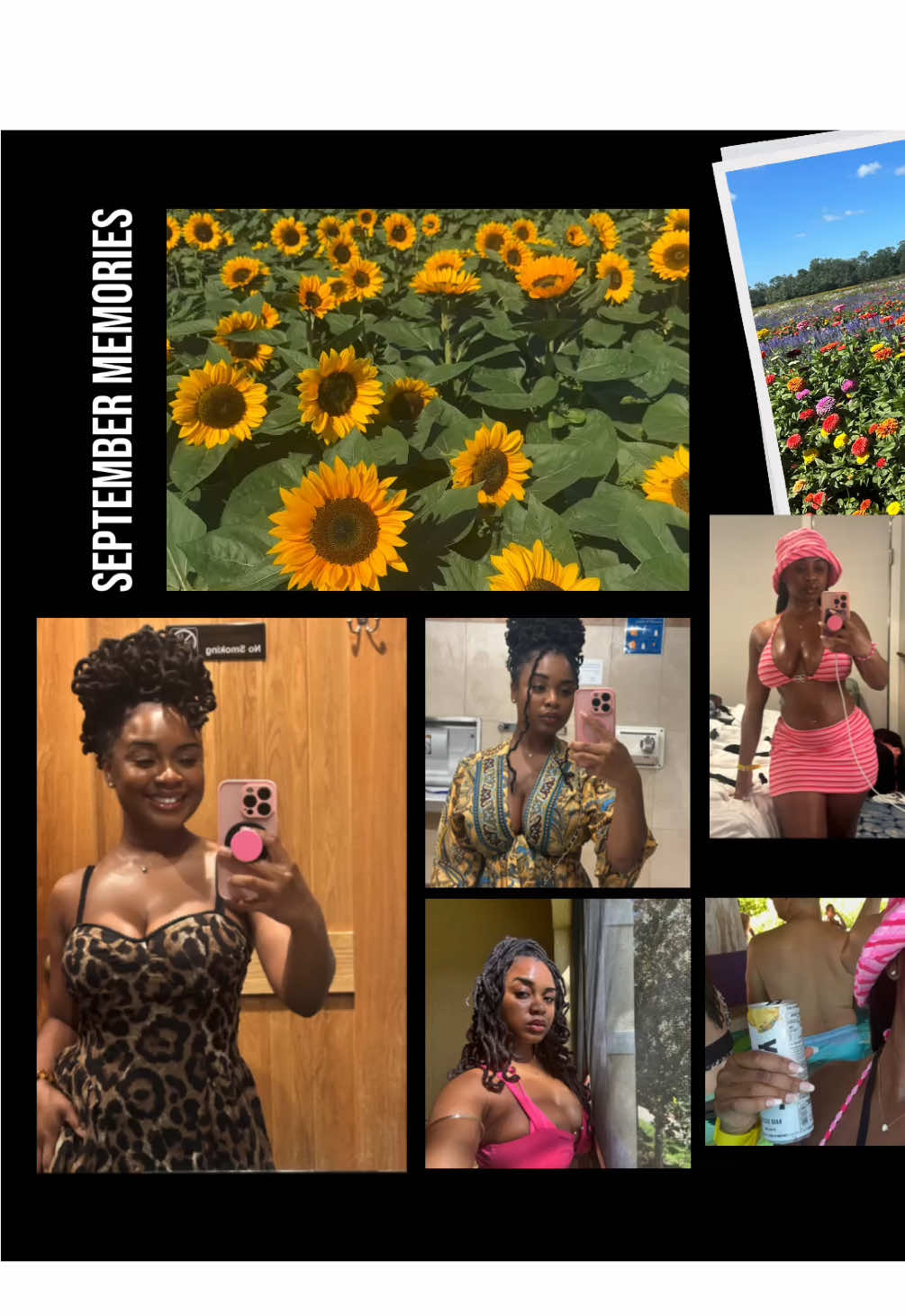 Few of September’s Memories.. smiles across the board ✨  IG: @mookie_loved1 #dump #fyp #brownskingirl 