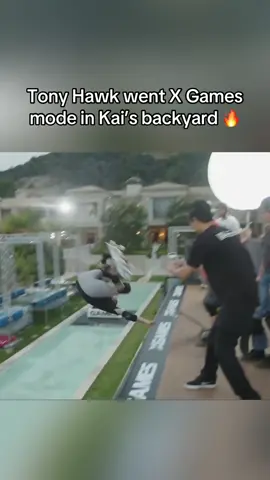 #TonyHawk skating in #KaiCenat’s backyard is #legendary 😭🔥 (via @Kai Cenat) #XGames #espnsocial 