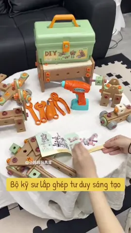 Đồ chơi kỹ sư lắp ghép cho bé tư duy sáng tạo #xuhuongtiktok #dochoithongminh #dochoikysu #dochoikysulaprap #fpyシ 