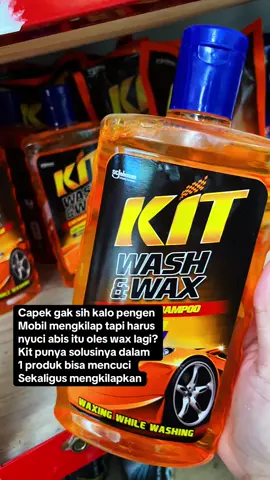 Sesuai namanya Wash&Wash diformulasikan khusus untuk mencuci mobil sekaligus wax jadi bisa mengkilapkan tidak perlu 2x kerja  #kitwashandwax #pengkilapmobil #cucimobil #perawatankendaraan #masukberandafyp 
