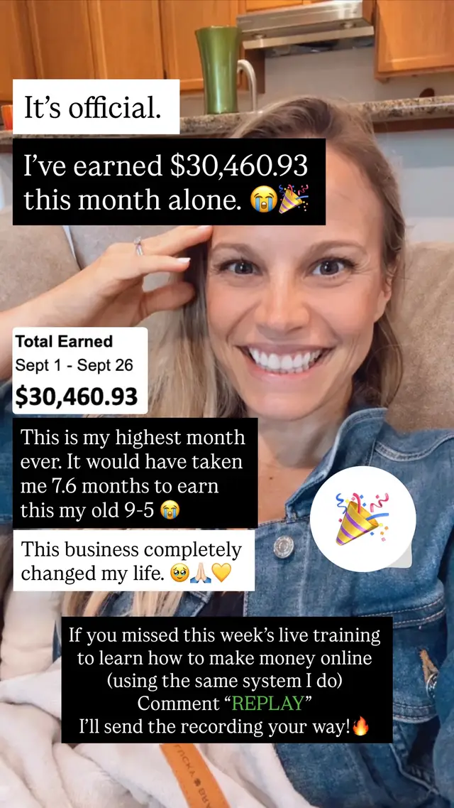 High ticket affiliate marketing changed my life. Comment REPLAY for my training (or go to the 🔗 at the top of my page)