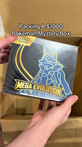 Packaging a HUGE $1000 Pokemon box! 📦 #pokemon #pokemoncards #fyp #foryou #viral 