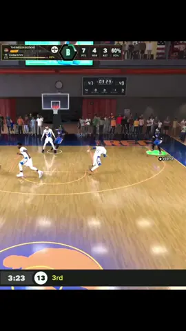 I got sumn yall need to see💀🤣. There was a foul shortly after this and the game froze for like 7mins #fyp #cantmakethisup #2k26 #2kcommunity #2kfyp 