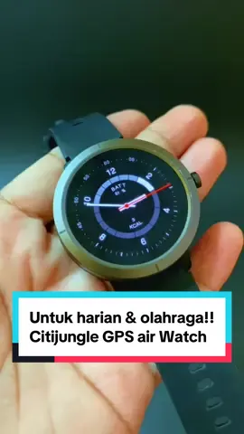 Jam tangan terbaru dari Citijungle GPS air!! Design Klasik Modern diameter Kecil super ringan! Nyaman bgt dipakai buat Harian #smartwatchgps #citijungle #strava #jamtangansmartwatch #smartwatchviral 