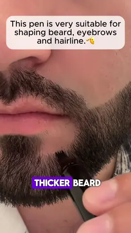 If you want a thick beard, eyebrows and hairline, use this pen.👍🫡🫡 #beardmen #beardpen #beardlook #beard #beardstyle 