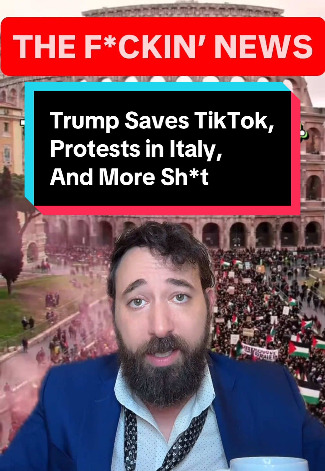 September 26, 2025 Trump saves #tiktok , protests across #italy and #madagascar for different reasons, and more f*ckin’ news! #usa #uk   