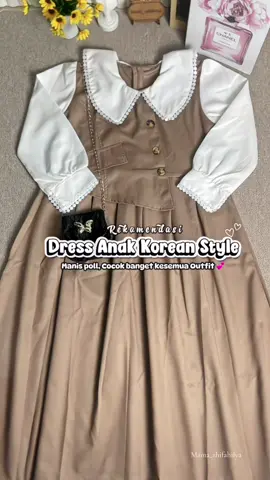 Modis banget sikecil pakai ini 🤏😍#dressanak #dressanakkorea #outfitanakcewek #bajuanakperempuan #fyp 