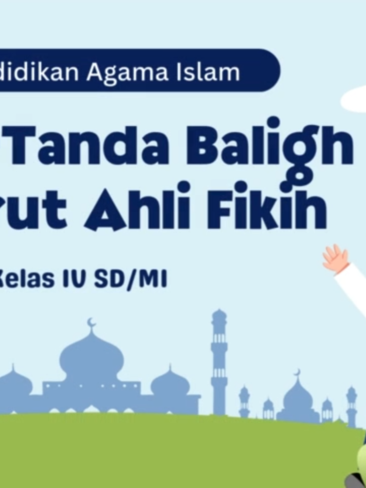 PPT interaktif materi Tanda-Tanda Baligh Menurut Fikih untuk kelas 4 SD/MI 💡 ✅ Desain menarik & ramah anak ✅ Ada kuis & refleksi seru ✅ Cocok buat guru & orang tua 👉 Tinggal klik, ajar lebih gampang! 🚀#pai #baligh #rencanapembelajaranmendalam #ppt #gurukreatif