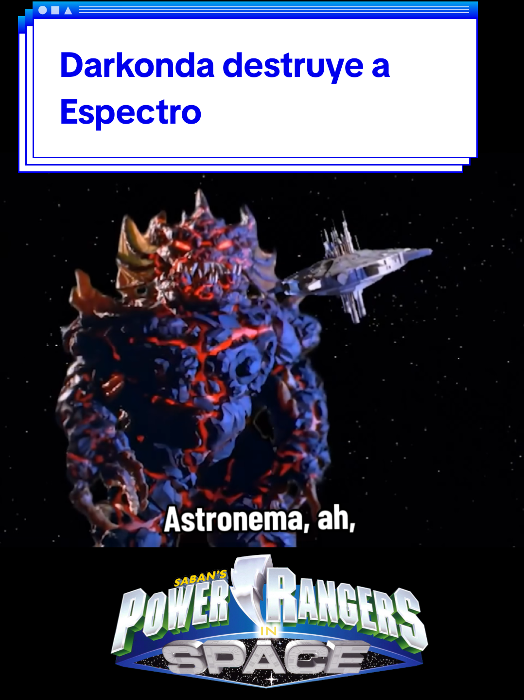 Power Rangers en el espacio. Cap 42. Espectro y darkonda se destruyen #powerrangers 