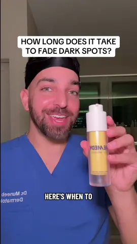 Dark spot treatments… when to see results? Be patient. Most dark spot treatments only prevent new dark spots from forming (tyrosinase inhibitors). Remedy for Dark Spots prevents dark spots (7 tyrosinase inhibitors) but also treats existing dark spots because of the retinol and mandelic acid #remedyscience 