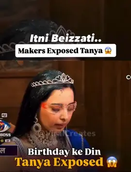 Is this something should be happening on her birthday 😕😕 what are your thoughts? #biggboss #fyp #sad #reality #revealed 