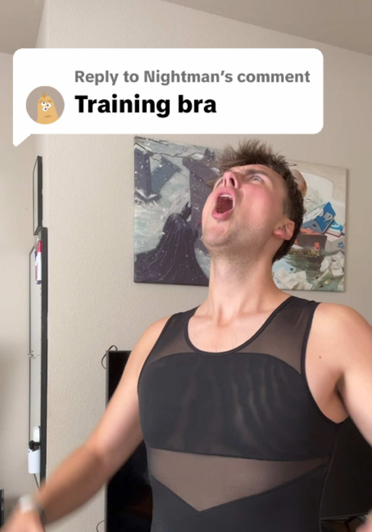 Replying to @Nightman This men’s compression tank is designed to be warm all day with comfortable cutouts for breathing #compressionshirt #moobs #compressiontank #maleinsecurity #compression 
