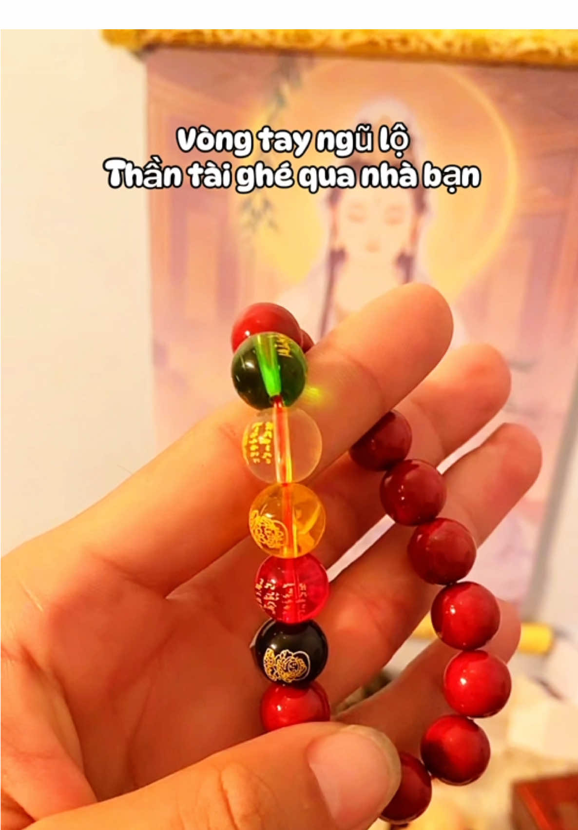 Vòng tay chu sa ngũ thần tài#vongtayphongthuy #vongtaychusa #vongtay #vatphamphongthuy #xuhuong 