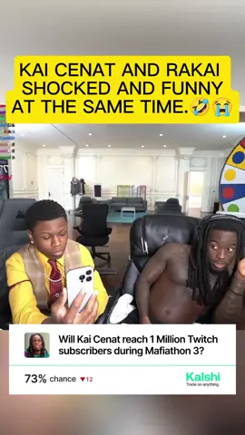 Kai and Rakai both shocked and funny at the same time. 😭🤣   #foryoupage #viral #trending #kaicenat #rakai 