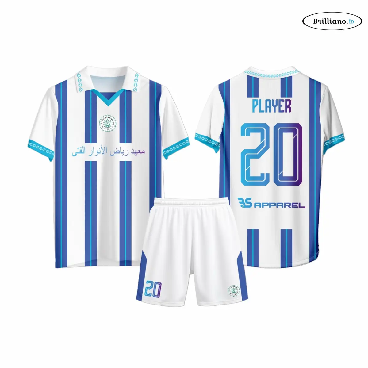 Mau bikin jersey tapi bingung gabisa desain? tenang di Brilliano sport apparel solusinya, kita free jada desain sesuka hati kalian ya friends🤩🥰 #designjersey #jerseycustom #customjerseyprinting #jerseyfutsal #customjersey 