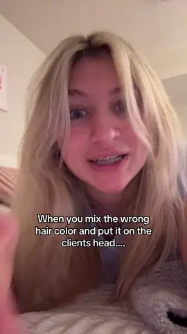 Hairstylist problems… #hairstylist #cosmetology #clients #haircolor #oops 