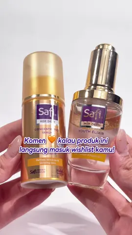 ✨ Must-Have Products for That Effortless Glow ✨  Kenalan sama duo andalan dari Safi Age Defy yang siap bikin kulit kamu tampak lebih muda & bercahaya! 🌟 🧡 Komen kalau langsung masuk wishlist kamu sekarang juga! #AgeDefyGlow #YouthfulSkin #GlowWithSafi