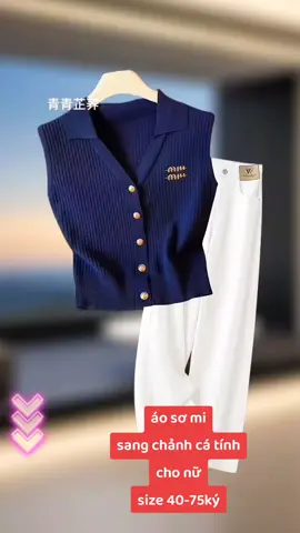 áo sơ mi dệt kim sang chảnh cá tính cho nữ về thêm lẹ kẻo hết #aosominu #aosomidetkim #aoxinh #aokieunu #thoitrangnucaocap 