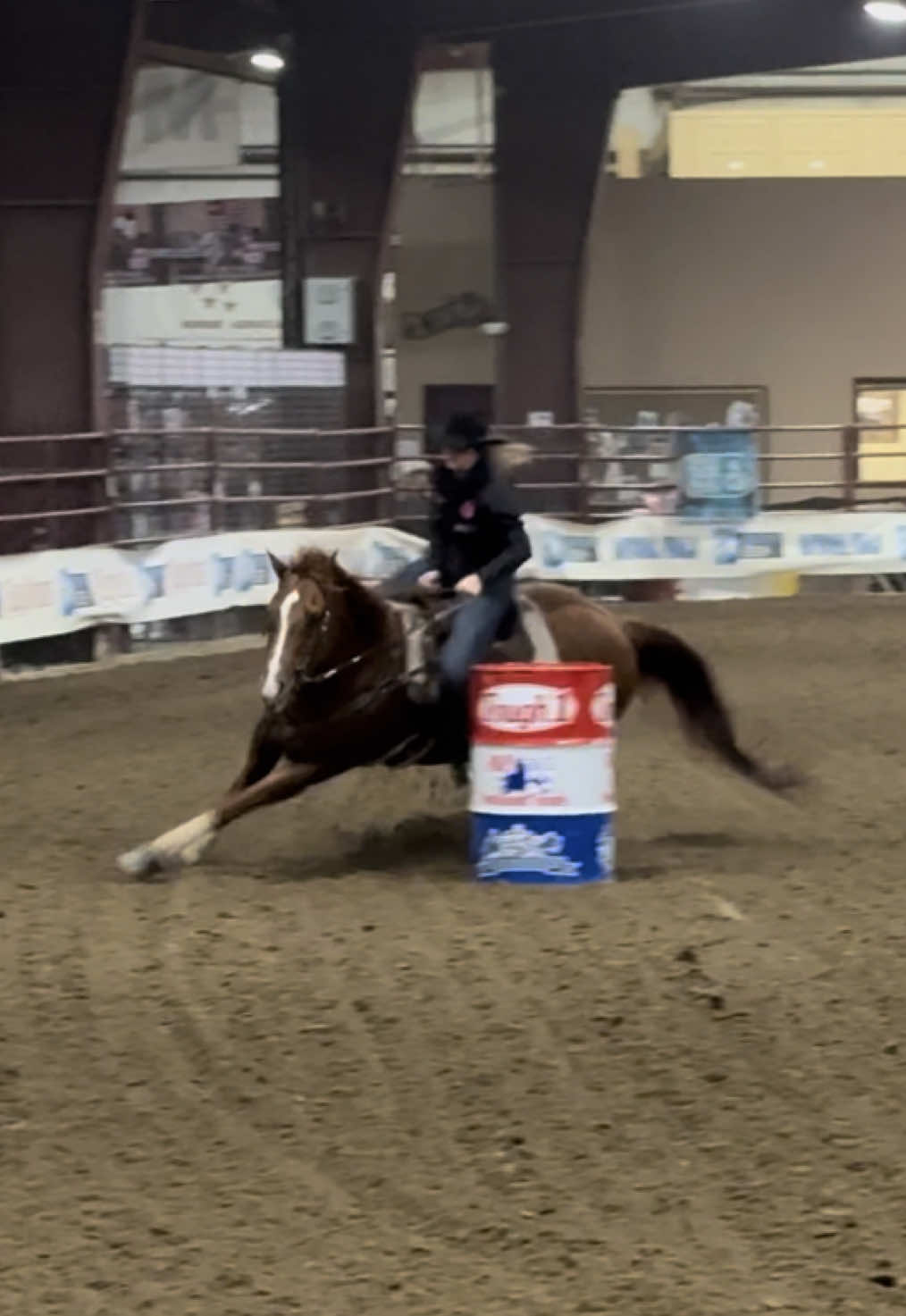 So proud I could cry… Rock and I just laid down our last run of the 2025 National Finals, and not only was it our FASTEST run all week… but we broke our PR in this arena that we set in 2023. 😭💓  When it comes to running a senior horse, it’s a really big deal when they continue to get faster with each run. I was so worried Rock was feeling his age by the end of this week (he’s 22 years old!) but then he goes out and makes a run like this that leaves me speechless. I got off him, gave him tons of scratches, thanked him, and thanked God. Now we get to settled him back into his stall for the night, and tomorrow we have rolled our time to the Short Go Finals. I’m excited to have a day of rest and then start traveling back home!  #ibranationalfinals#barrelracer#barrelhorse#aqha#quarterhorse 