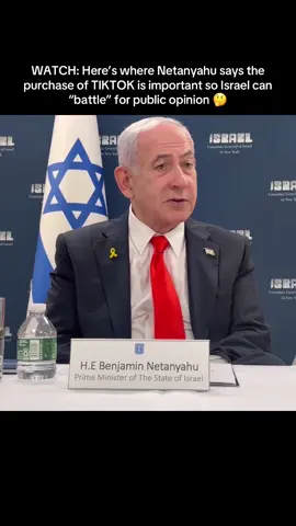 WATCH: Here’s where Netanyahu says the purchase of TIKTOK is important so Israel can “battle” for public opinion 🤔 (Sure sounds like they plan to manipulate the algorithm, with the help of the Trump allies buying it — and sounds like Elon is helping them too)