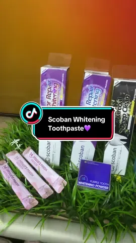 Ugraded Version] Scoban Purple Whitening Toothpaste Instant Stain Removal and Color Corrections Strengthens❤️ #toothpastewhitening #scobanwhiteningtootpaste #scobanpurplewhiteningtoothpaste #teethwhiteningtoothpaste #scobanpackage 
