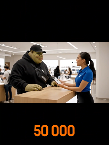 Shrek compra el iPhone 17 Pro Max  #iphone17promax #shrekia #humoria #viraltrends2025  #iamemes 