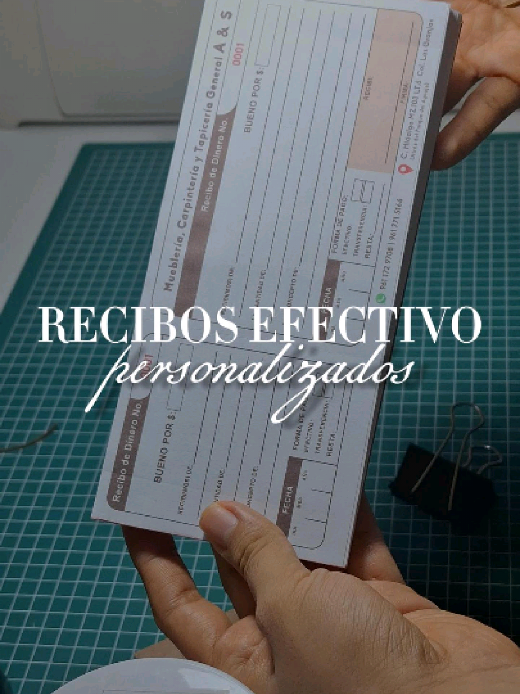 👀 Oigan, ¿ustedes usan recibos en su negocio? 📄 Yo hago recibos de efectivo personalizados con logo, datos y numeración 🔥 #recibospersonalizados #papeleriapersonalizada #personalizados #fyp #negocio 