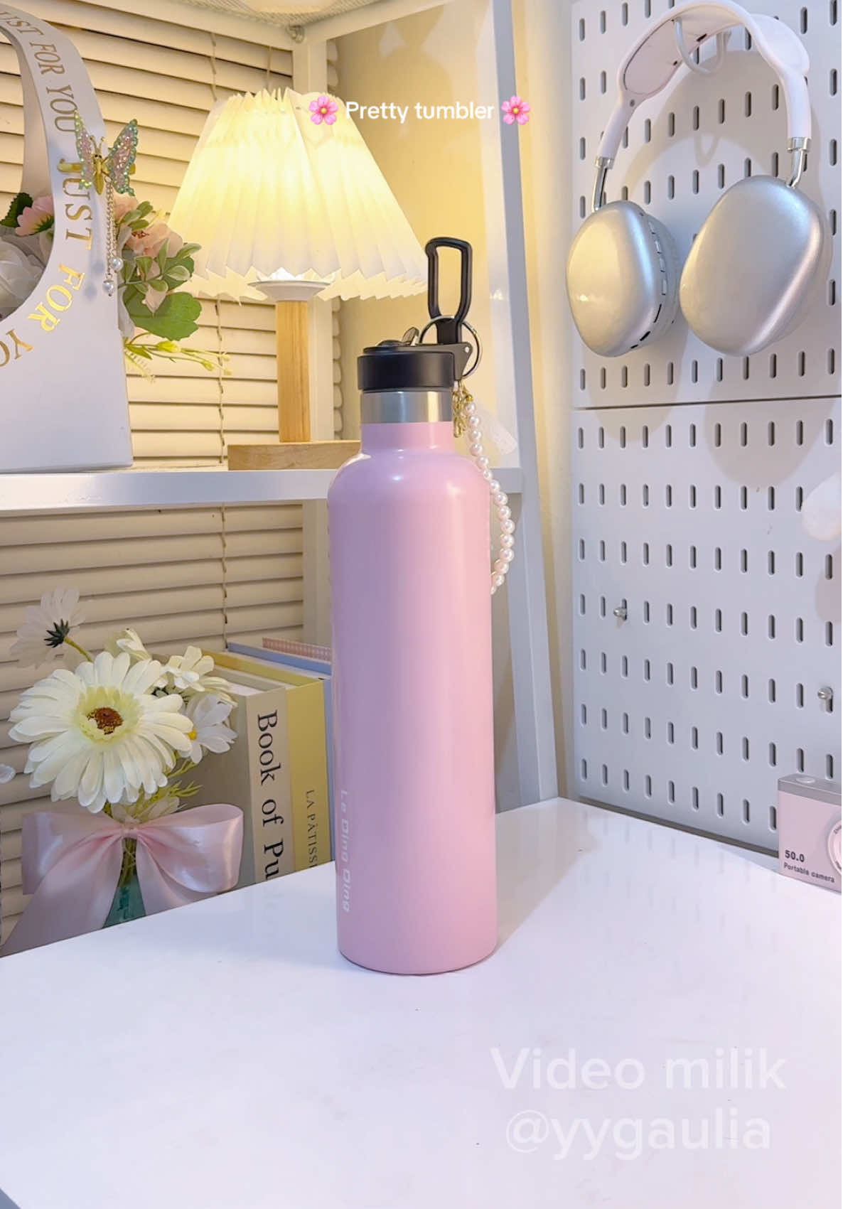 Bisa tahan panas dingin 🥹💞🎀🌸 #tumbler #botolminum 