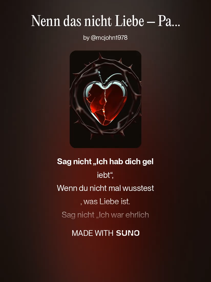 Nenn das nicht Liebe – Part 1