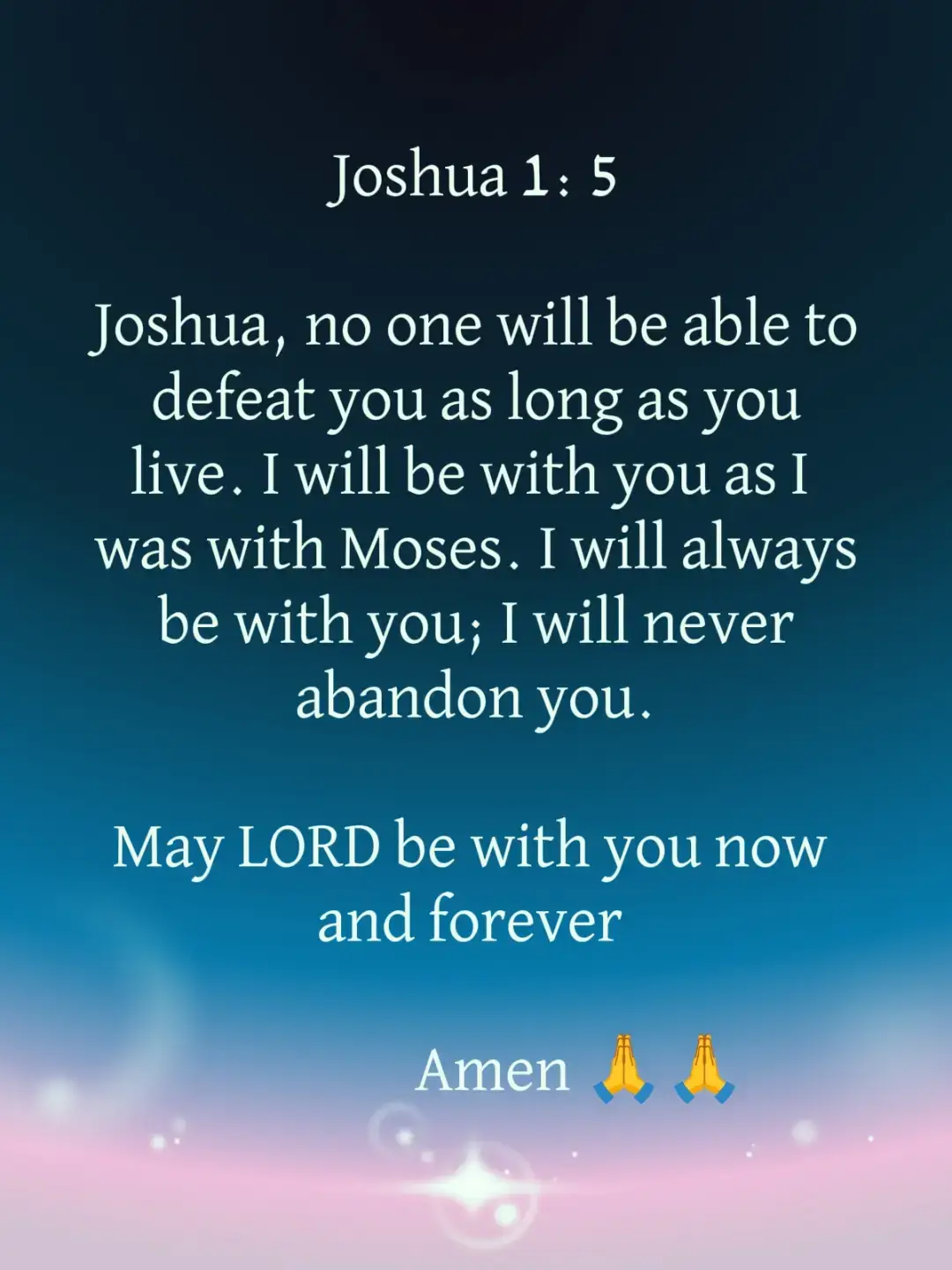 May the Lord be with you now and forever, Amen 🙏