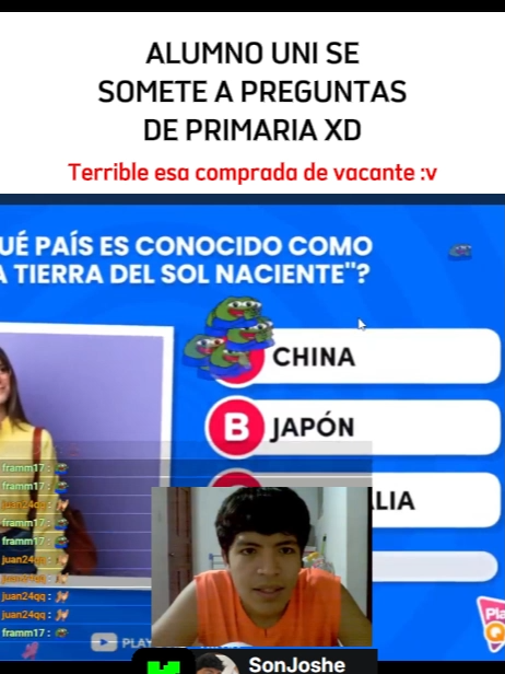 TERRIBLE LO QUE LE PASA A SONJOSHE XD!!! 😂🔥 📲 SÍGUEME EN TODAS Y ÚNETE A LA SONARMY: 📸 IG: @Joshe_gi 🟢 KICK: SonJoshe 💬 DISCORD: https://discord.gg/KUSNxcJzNb #SonJoshe #ElMejorDelMundo #StreamerLatino #TeamSonArmy #KickStream #GamingPerú #ClipViral #Haxball #haxballargentina #Minecraft #minecraftmemes #minecrafthack #minecraftbuilding #cospobre #robloxfyp #robloxedit #robloxgames #AsistenciaÉpica #FutbolVirtual #FútbolConEstilo