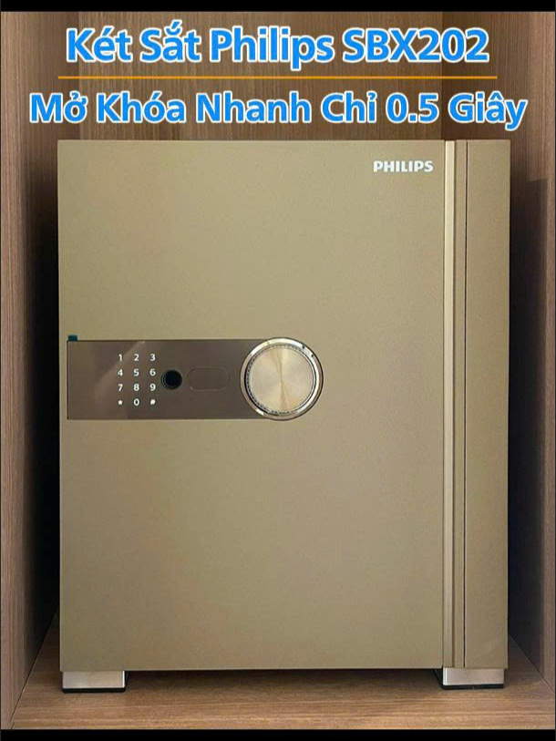 Két sắt thông minh Philips SBX202 với chốt thép 4 chiều và cấu tạo nguyên khối trên một mặt phẳng chắc chắn, tạo nên độ an toàn tối đa cho tài sản của bạn. #LearnOnTikTok #philipssmarthome #viralvideo #ssehome #khoathongminh #khoadientu #khoavantay #khoaphilips #khoathongminhphilips