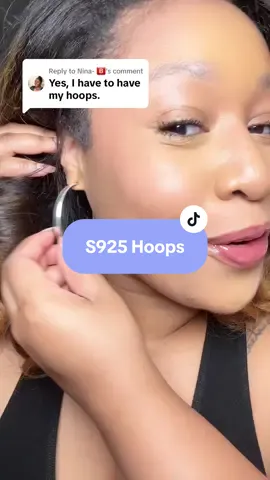 Replying to @Nina- 🅱️ Affordable 925 sterling silver hoop earrings that won't tarnish! These lightweight, hypoallergenic wide hoops are perfect for sensitive ears. Durable, classic design under $12—no irritation, no discoloration, just everyday glam. Best budget-friendly silver jewelry for women #hoops #hoopearrings #silverhoops #s925 #s925silver