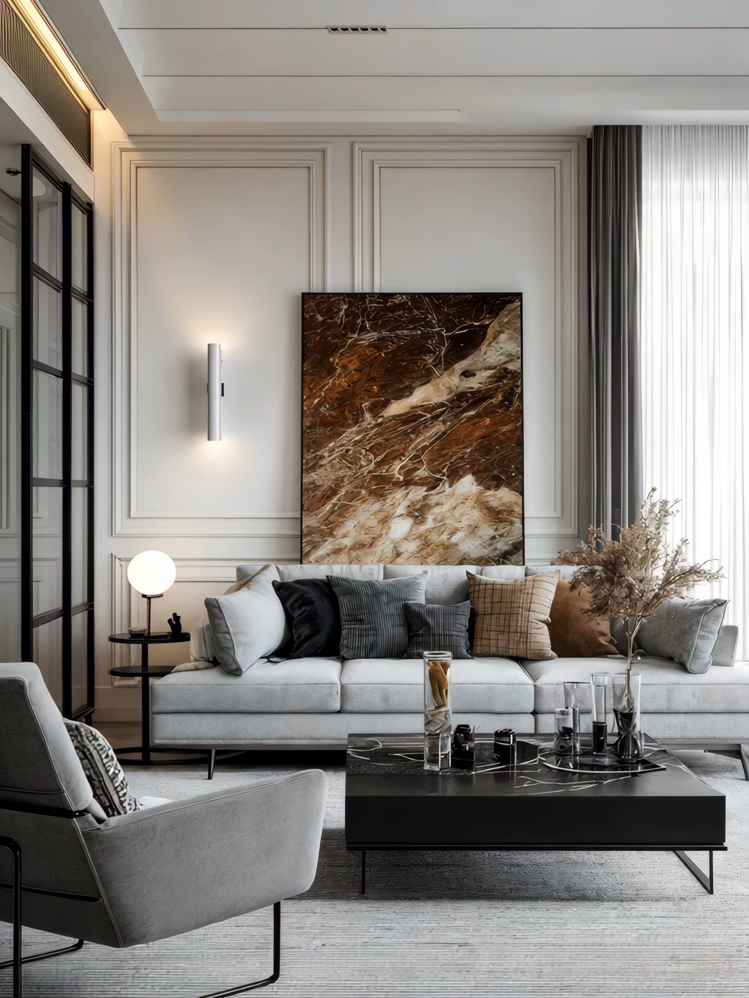 Phòng khách trong mơ đây chứ đâu 💎 ##thietkenoithat #noithattugia #noithatphongkhach #xuhuong #fyp