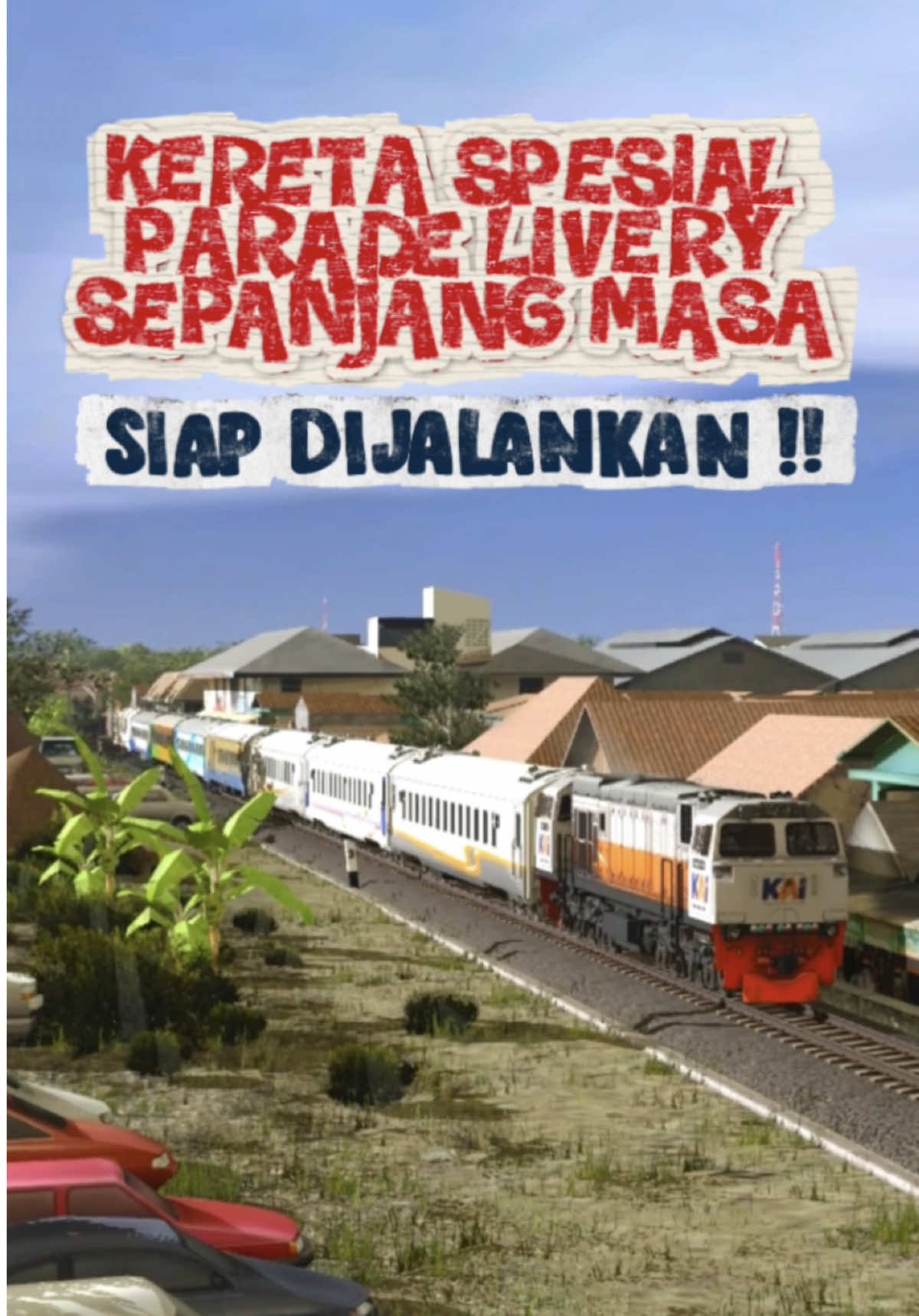 Yang bakalan ditunggu-tunggu para Railfans besok nih, 28 September 2025 di petak Surabaya-Sidoarjo-Tulangan-Tarik-Mojokerto-Sepanjang-Surabaya 🔥🤩 (video hanya ilustrasi, livery parade kereta sepanjang masa di aslinya bisa berbeda) Bagi pemula yang mau main game Trainz Simulator wajib baca ini : 1. Ini adalah rute Indonesia by Andrews Production untuk Trainz Simulator Komputer / Laptop (bukan di HP) 2. Harga rute Indonesia macam-macam mulai Rp 230.000 dan tersedia paketan rute jarak pendek, menengah, jauh dan super jauh. Semua tinggal disesuaikan dengan budget dan bisa dipakai seumur hidup. 3. Setiap pembelian rute sudah dapat gratis lebih dari 30 Add On KA Indonesia lengkap dan berbagai skenario perjalanan KA dengan jadwal silang / susul / papasan otomatis. Jadi enak langsung main aja. 4. File dikirim ke email setelah pembayaran 5. Bagi pemula tidak perlu khawatir karena akan diberi tutorial dan dipandu sampai bisa 6. 1 rute hanya sah dan boleh digunakan untuk 1 orang yang namanya terdaftar saat pembelian 7. Semua rute dibuat Real Scale & Super Detail dengan kemiripan persis seperti di aslinya termasuk jarak, ketinggian dan peletakan object. 8. Rute Support di Trainz Simulator 2012, 2019, 2022, dan Trainz A New Era (TANE) Yuk cek dulu spec Komputer / Laptopmu. Trainz 2010 minimal RAM 2GB, VGA 1GB.  Trainz 2012 minimal RAM 4GB, VGA 2GB Trainz 2019 minimal RAM 8GB, VGA Eksternal 4GB Trainz 2022 minimal RAM 8GB, VGA Eksternal 4GB. Untuk Trainz 2019 & 2022 direkomendasikan RAM 16GB, VGA eksternal 8GB biar lancar bangeeeet 🔥🔥 Perbedaan antara trainz 2010/2012 dengan trainz 2019/2022 di grafiknya. Untuk rutenya sama. Nah misal sekarang kamu pake trainz 2012 lalu kapan2 ketika kamu sudah upgrade laptop dan udah bisa pake trainz 2019, maka tinggal minta aja rutenya ke saya yg khusus trainz 2019 itu. Tanpa perlu bayar lagi. Informasi dan Pemesanan : 0813 3217 2276 (WA) #andrewsproduction #gameindonesia #trainsimulator #indonesiantrainzsimulator #gamesimulator         