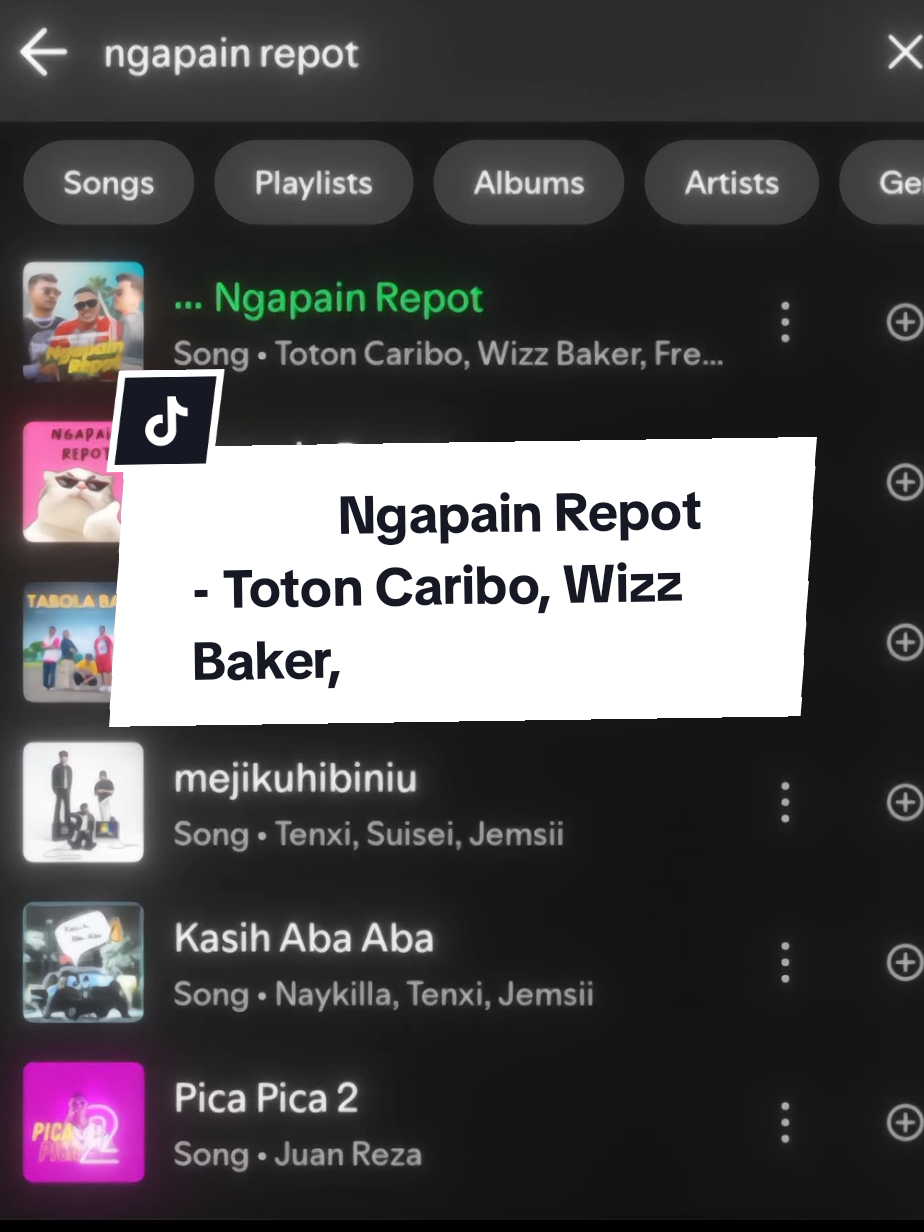 Ngapain Repot ♪ #lyrics #song #trendingsong #spotify #viral 