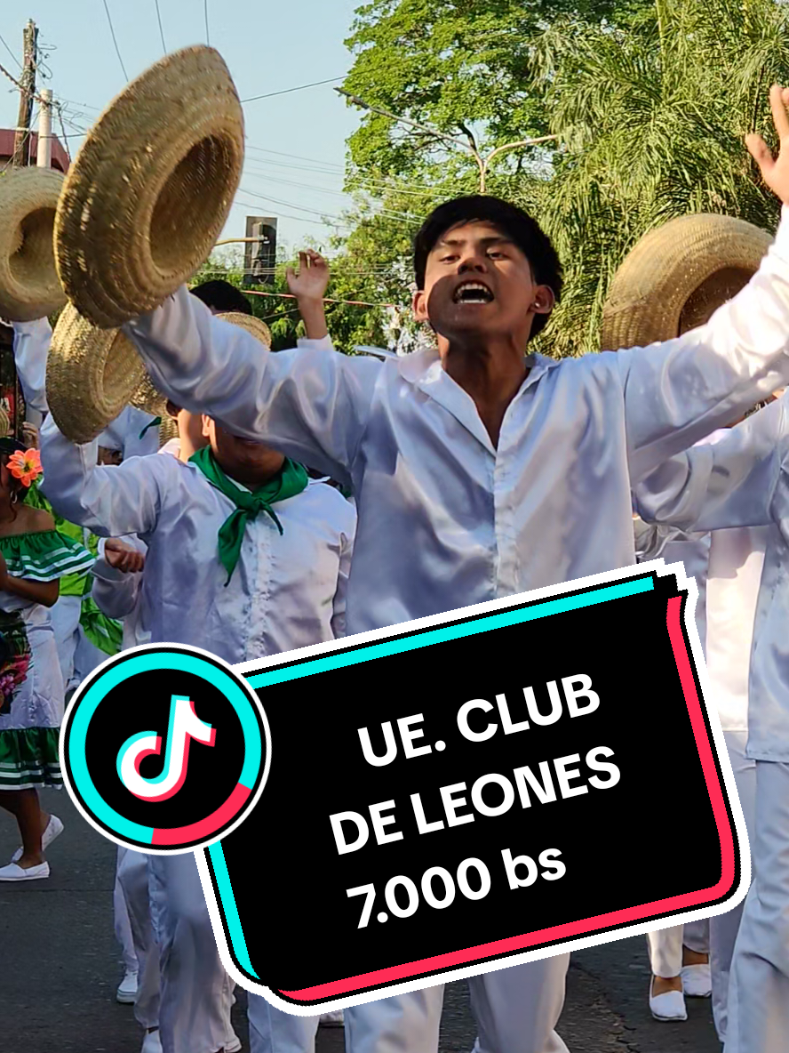 UE. CLUB DE LEONES II SECUNDARIO PRIMER LUGAR GANADOR DE LOS 7000 BS. EN LA PRIMERA ENTRADA FOLCLÓRICO ESTUDIANTIL 