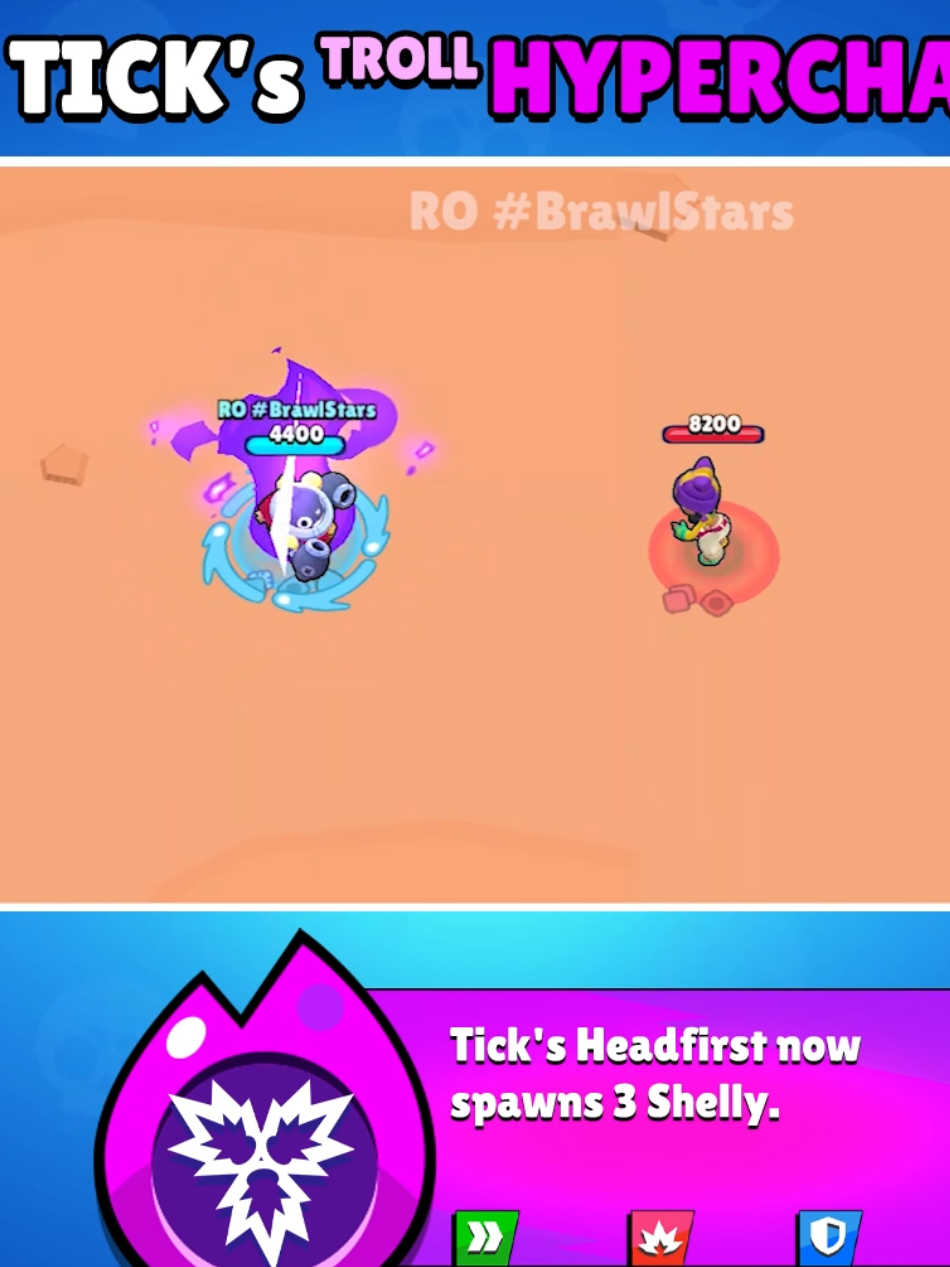 @Brawl Stars Tick's New Hypercharge #brawlstars #robrawlstars 