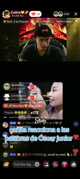 cañita reacciona al video de oscar Junior y sully #zully #cañita #oscar @Cañita💛🌽 @zully @Oscar Junior custodio #LIVEIncentiveProgram #LIVEStory 