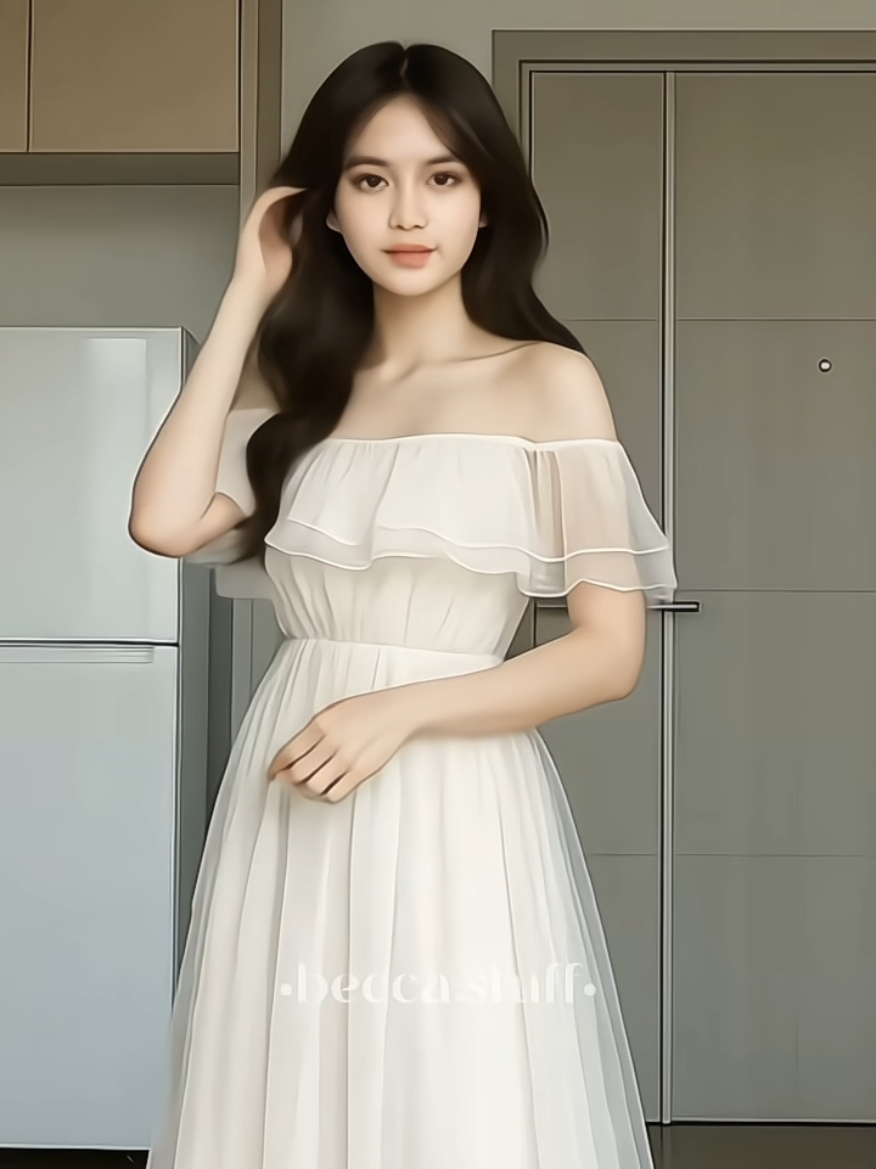 Sabrina dress #dress #vintagedress #prettydress #koreandress #koreanoutfit 