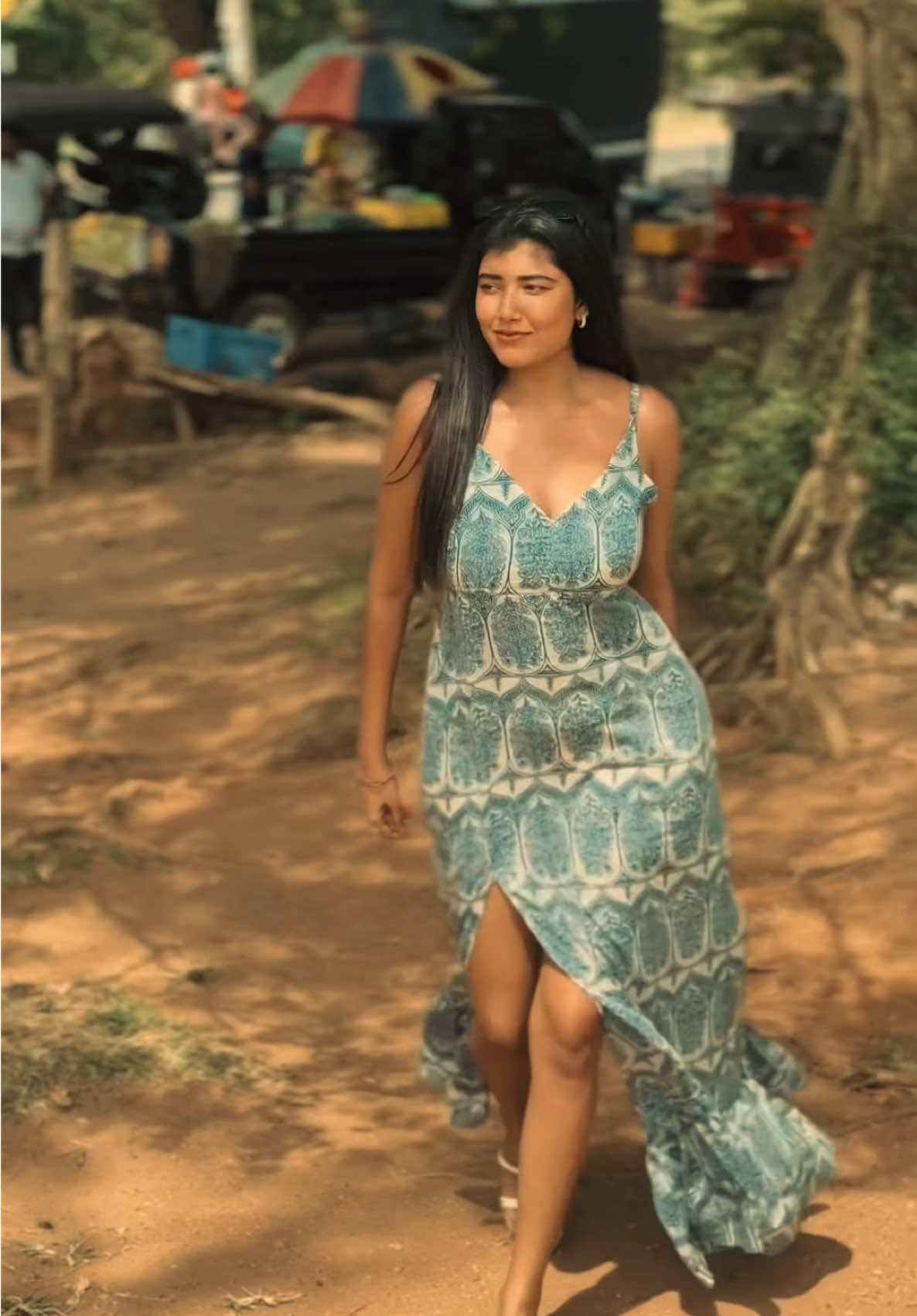 👀🩵 Dress @Thara Clothing🧿 #reshyy__  @Mihiran #CapCut 