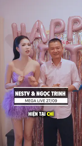 ✨ Cả nhà ơi, Mega Live Nesty & @Ngoc Trinh đã chính thức diễn ra! Nhanh tay vào ngay để săn dép xinh cùng loạt quà cực chất trong phiên live ngày 27/09 nhé!😍#Nesty #chutichnesty #Ngoctrinh #ngoctrinh89 #megalivestream 