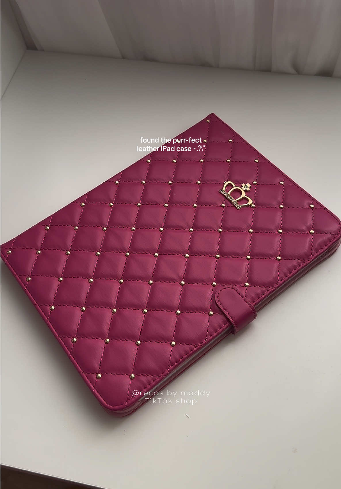 Ganda ng leather IPad case ko huhu! Love it so muchhhhh!!! #case #cover #tabletcase #aesthetic #pink 