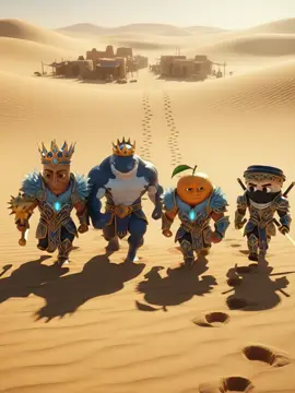 perjalanan Tung tung di gurn pasir